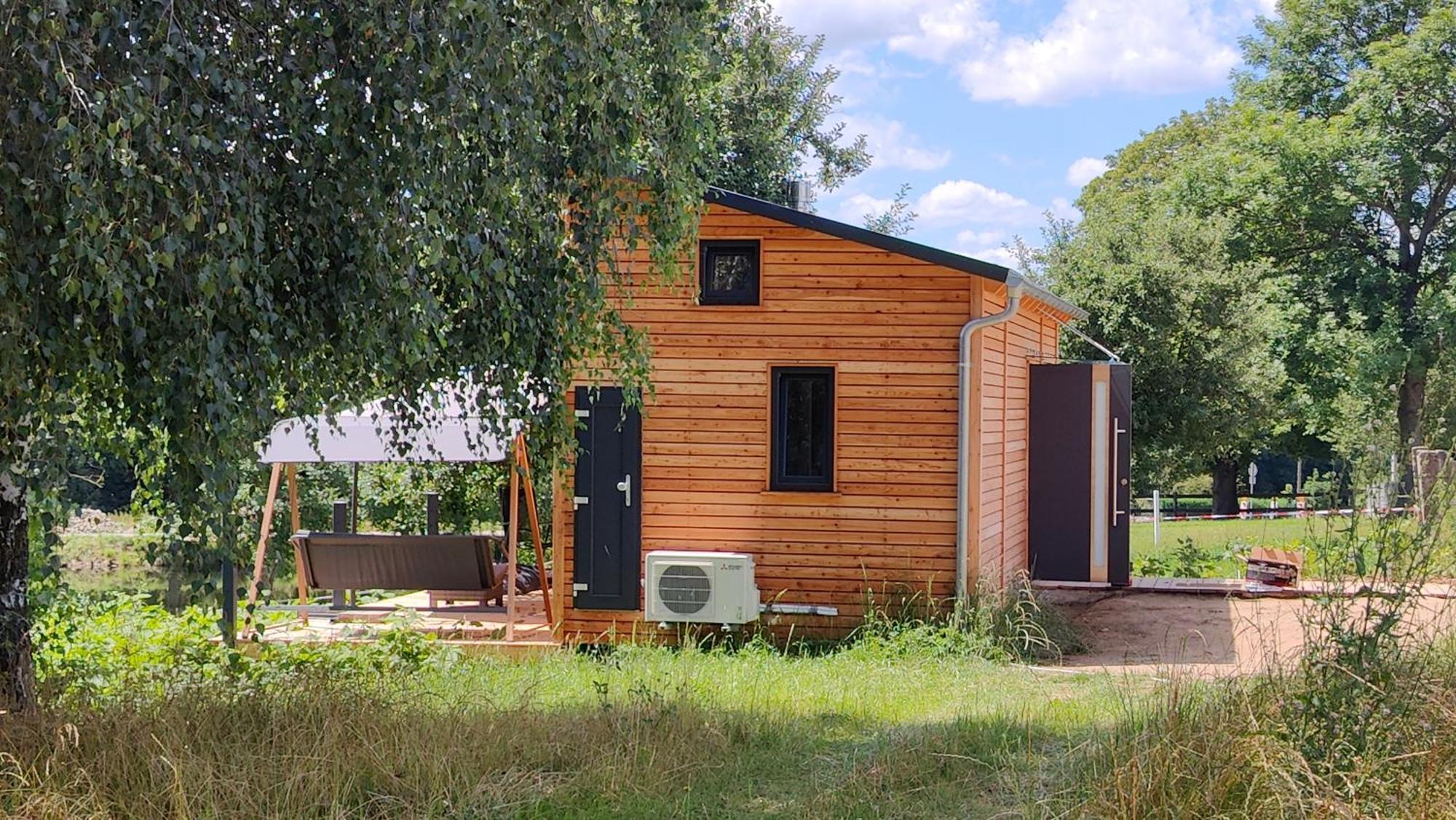 הוילה Großharthau Tinyhousebeidresden 3 Fuer 2 - 7 Personen, Naehe Saechsische Schweiz, Dresden, Mit Badeteich מראה חיצוני תמונה